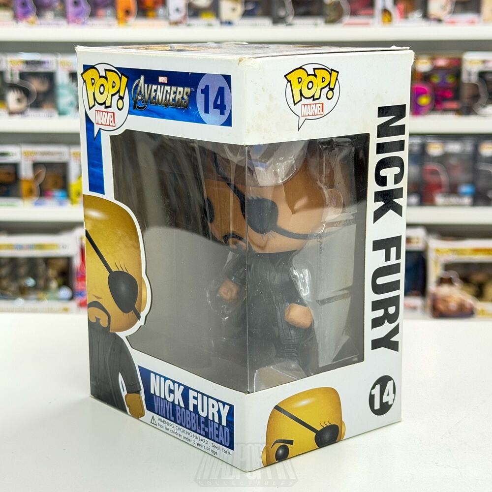 Funko Pop Marvel Avengers Nick Fury 2012 Vaulted 14 SHIELD Agent Vinyl Figure - Picture 2 of 15